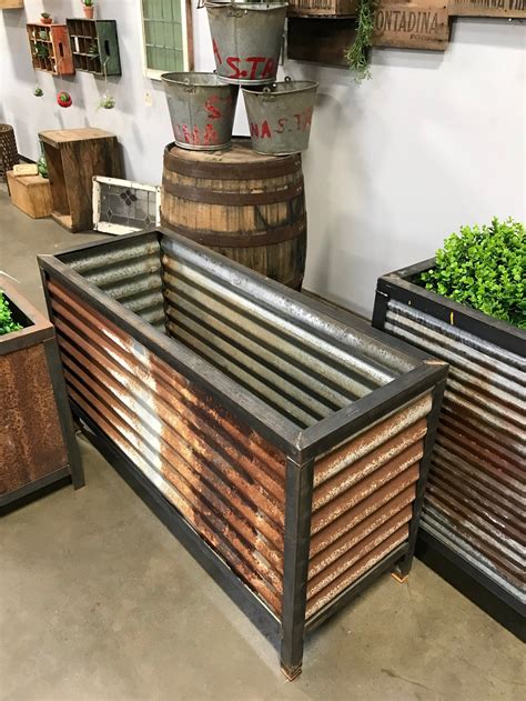 planter box metal vintage|galvanized steel planter boxes.